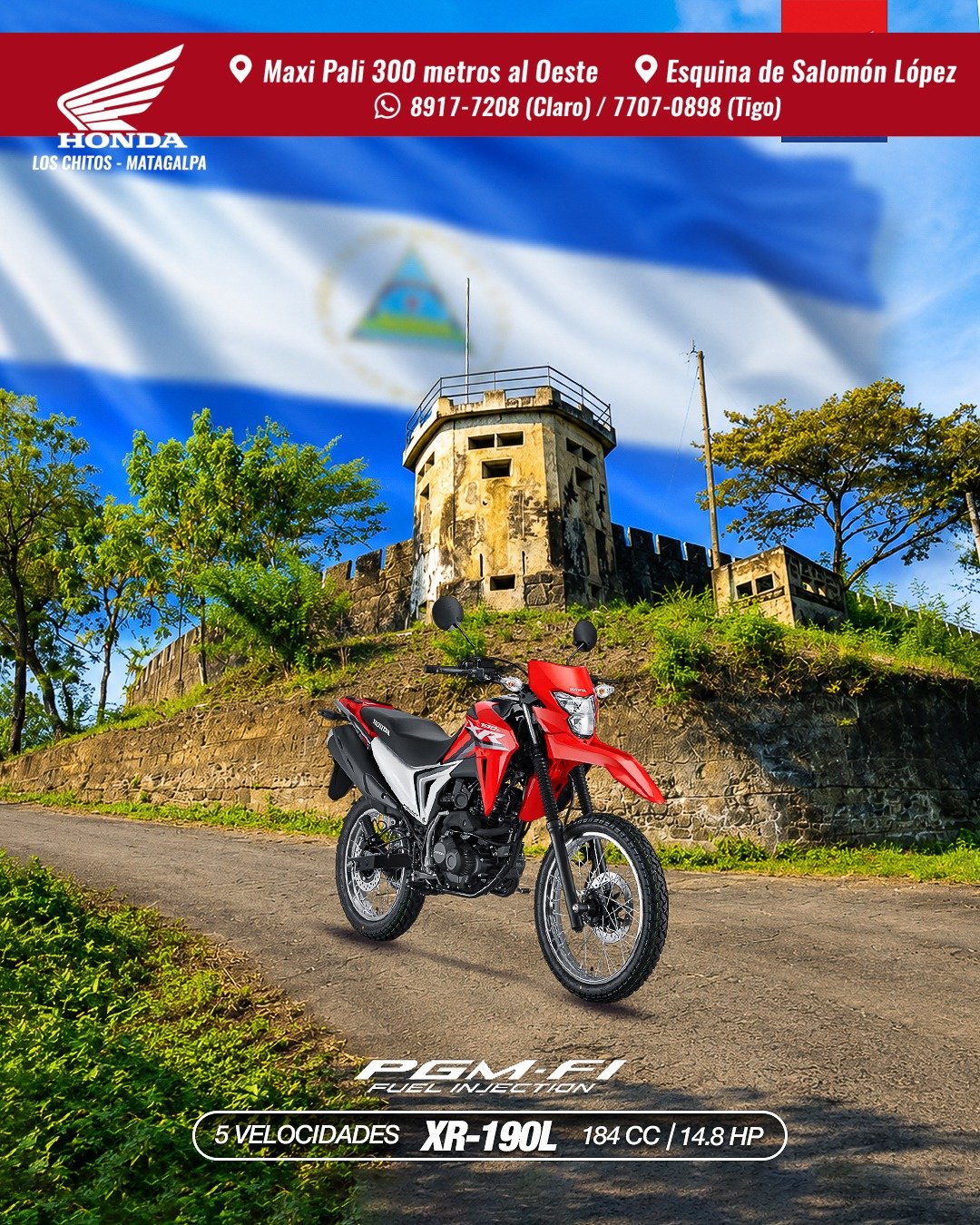 Honda XR 190L en Matagalpa